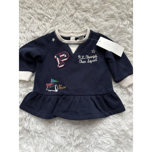 Ralph Lauren Toddler Sz. 3M Cheerleading Theme Dress, New W/ Tags. Adorable - Picture 1 of 7